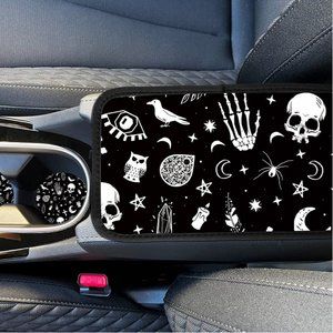 Center Console Armrest Gothic Punk Interior Car Accessories